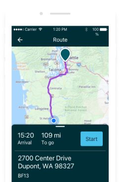 Amazon Relay — route view